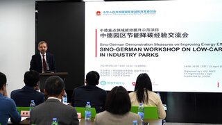 Martin Hansen, Regional Director East Asia of GIZ, gave opening remarks at the event